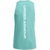 imageUnder Armour Mens Baseline Cotton Tank482 Radial Turquoise   White