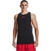 imageUnder Armour Mens Baseline Cotton TankBlack 001Red