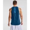 imageUnder Armour Mens Baseline Cotton TankGraphite Blue 581Electric Blue