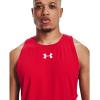 imageUnder Armour Mens Baseline Cotton TankRed  White  White