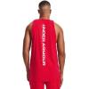 imageUnder Armour Mens Baseline Cotton TankRed  White  White