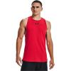 imageUnder Armour Mens Baseline Cotton TankRed 601Black