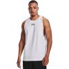 imageUnder Armour Mens Baseline Cotton TankWhite 100Black
