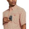 imageUnder Armour Mens Drift Tide 20 Plaid ShortSleeve TShirt280 Sandstorm  Sandstorm  Sedona Red