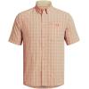 imageUnder Armour Mens Drift Tide 20 Plaid ShortSleeve TShirt280 Sandstorm  Sandstorm  Sedona Red