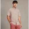imageUnder Armour Mens Drift Tide 20 Plaid ShortSleeve TShirt281 Sandstorm  Canyon Pink  Brownstone