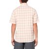 imageUnder Armour Mens Drift Tide 20 Plaid ShortSleeve TShirt282 Stone   Canyon Pink