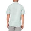 imageUnder Armour Mens Drift Tide 20 Plaid ShortSleeve TShirt377 Hydro Green   Silica Green