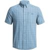 imageUnder Armour Mens Drift Tide 20 Plaid ShortSleeve TShirt465 Harbor Blue  Harbor Blue  Photon Blue