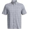imageUnder Armour Mens Drift Tide 20 Plaid ShortSleeve TShirt466 Harbor Blue  Gravel  Steel