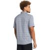imageUnder Armour Mens Drift Tide 20 Plaid ShortSleeve TShirt466 Harbor Blue  Gravel  Steel