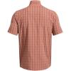 imageUnder Armour Mens Drift Tide 20 Plaid ShortSleeve TShirt696 Canyon Pink   Earthen Orange