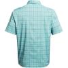 imageUnder Armour Mens Drift Tide 20 Plaid ShortSleeve TShirt914 Sky Blue  Radial Turquoise  Radial Turquoise