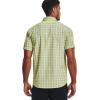 imageUnder Armour Mens Drift Tide 20 Plaid ShortSleeve TShirtLime Foam 368Tent