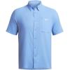imageUnder Armour Mens Drift Tide 20 ShortSleeve TShirt476 Carolina Blue   Halo Gray