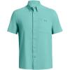 imageUnder Armour Mens Drift Tide 20 ShortSleeve TShirt482 Radial Turquoise  Radial Turquoise  Coastal Teal