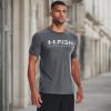 imageUnder Armour Mens Fish Strike ShortSleeve TShirt013 Pitch Gray  Mod Gray  Mod Gray