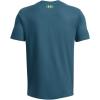 imageUnder Armour Mens Fish Strike ShortSleeve TShirt414 Static Blue   Lime Surge