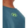 imageUnder Armour Mens Fish Strike ShortSleeve TShirt414 Static Blue   Lime Surge