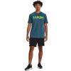 imageUnder Armour Mens Fish Strike ShortSleeve TShirt414 Static Blue   Lime Surge