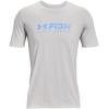 imageUnder Armour Mens Fish Strike ShortSleeve TShirtHalo Gray 015Black