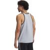 imageUnder Armour Mens Project Rock Mesh Tank011 Mod Gray   Black