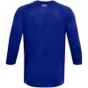 imageUnder Armour Mens Utility 34 Performance Shirt012 Mod Gray Full Heather  Royal  Royal