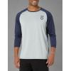 imageUnder Armour Mens Utility 34 Performance Shirt014 Mod Gray Full Heather  Midnight Navy  Midnight Navy