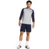 imageUnder Armour Mens Utility 34 Performance Shirt014 Mod Gray Full Heather  Midnight Navy  Midnight Navy