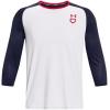 imageUnder Armour Mens Utility 34 Performance Shirt100 White  Midnight Navy  Red
