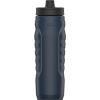 imageUnder Armour Squeeze Water Bottles 32 oz Water Bottles Sideline Sports Water Bottle with QuickShot Lid Quick ampamp Easy Hydration Gym Water Bottles Squeeze Bottle 1 32oz BottleNavy Blue and Black