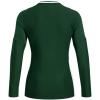 imageUnder Armour Womens UA Volleyball Powerhouse 20 Long Sleeve Jersey  HeatGear Fabric with Mesh PanelsForest Green  White