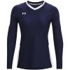 imageUnder Armour Womens UA Volleyball Powerhouse 20 Long Sleeve Jersey  HeatGear Fabric with Mesh PanelsMidnight Navy  White