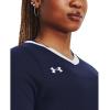 imageUnder Armour Womens UA Volleyball Powerhouse 20 Long Sleeve Jersey  HeatGear Fabric with Mesh PanelsMidnight Navy  White