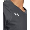 imageUnder Armour Womens UA Volleyball Powerhouse 20 Long Sleeve Jersey  HeatGear Fabric with Mesh PanelsPitch Gray  White