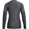 imageUnder Armour Womens UA Volleyball Powerhouse 20 Long Sleeve Jersey  HeatGear Fabric with Mesh PanelsPitch Gray  White