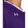 imageUnder Armour Womens UA Volleyball Powerhouse 20 Long Sleeve Jersey  HeatGear Fabric with Mesh PanelsPurple  White