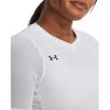 imageUnder Armour Womens UA Volleyball Powerhouse 20 Long Sleeve Jersey  HeatGear Fabric with Mesh PanelsWhite  Pitch Gray
