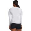 imageUnder Armour Womens UA Volleyball Powerhouse 20 Long Sleeve Jersey  HeatGear Fabric with Mesh PanelsWhite  Pitch Gray
