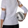 imageUnder Armour Youth Volleyball Elbow Pads  Lightweight Waterproof SewFree Protection  Padded Elbow Sleeves for VolleyballWhite
