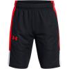 imageUnder Armour Boys Baseline Basketball Shorts002 Black   Racer Red