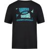 imageUnder Armour Boys Outdoor Short Sleeve TShirt CrewneckBlack Tipped Logo