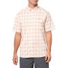 imageUnder Armour Mens Drift Tide 20 Plaid ShortSleeve TShirt282 Stone   Canyon Pink