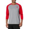 (013) Mod Gray Full Heather / Red / Red