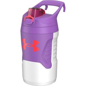 imageUnder Armour 32 oz Insulated Water Bottles  Sports Water Jug with Handle Fence Hook Leak Resistant for Baseball Football ampamp More 32 oz Water Bottles Sports Water Bottle InsulatedWhiteDigi Purple
