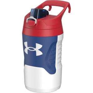 imageUnder Armour 32 oz Insulated Water Bottles  Sports Water Jug with Handle Fence Hook Leak Resistant for Baseball Football ampamp More 32 oz Water Bottles Sports Water Bottle InsulatedWhiteRed
