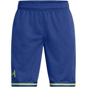 imageUnder Armour Boys 8inch Perimeter Basketball Shorts432 Tech Blue   Morph Green