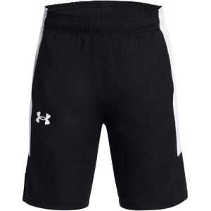 imageUnder Armour Boys Baseline Basketball Shorts001 Black   White