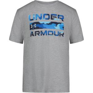 imageUnder Armour Boys Outdoor Short Sleeve TShirt CrewneckGray Dissolve Camo