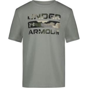 imageUnder Armour Boys Outdoor Short Sleeve TShirt CrewneckGrove Dissolve Camo